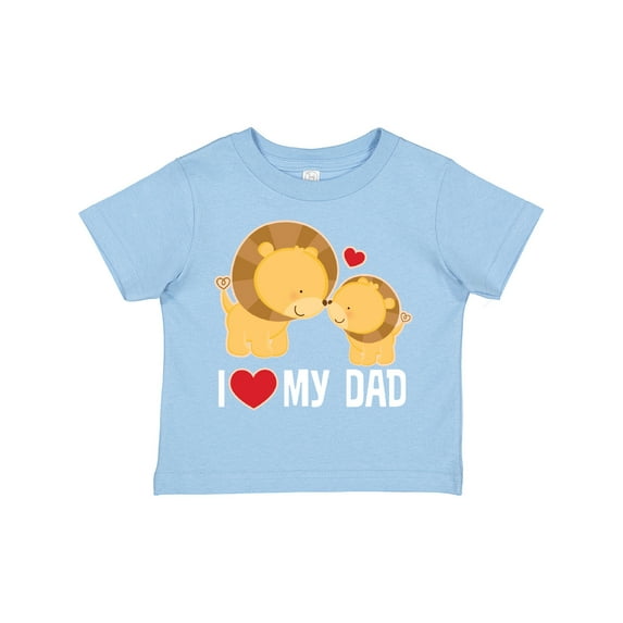 Inktastic Fathers Day I Love My Dad Boys Lion Boys or Girls Toddler T-Shirt
