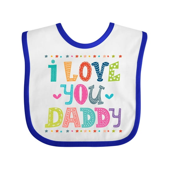 Inktastic Fathers Day I Love You Daddy Boys or Girls Baby Bib