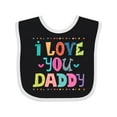 thumbnail image 1 of Inktastic Fathers Day I Love You Daddy Boys or Girls Baby Bib, 1 of 4