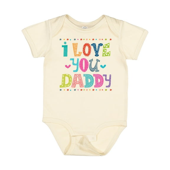 Inktastic Fathers Day I Love You Daddy Boys or Girls Baby Bodysuit