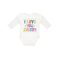 thumbnail image 1 of Inktastic Fathers Day I Love You Daddy Boys or Girls Long Sleeve Baby Bodysuit, 1 of 5