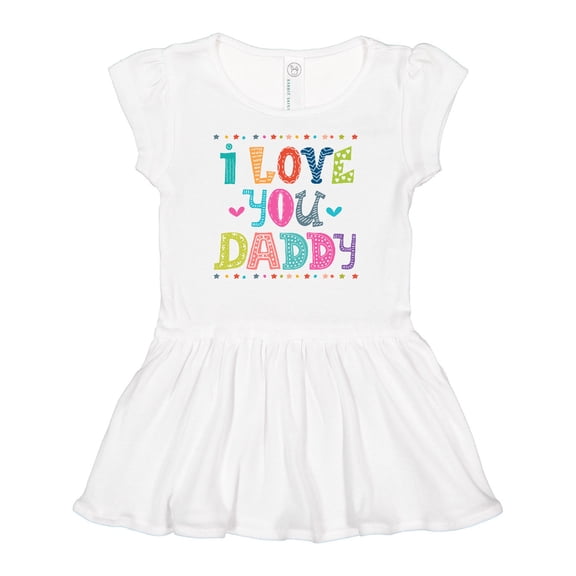 Inktastic Fathers Day I Love You Daddy Girls Baby Dress
