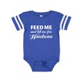 thumbnail image 1 of Inktastic Feed Me and Tell Me I'm Handsome Boys Baby Bodysuit, 1 of 5