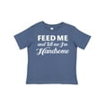 thumbnail image 1 of Inktastic Feed Me and Tell Me I'm Handsome Boys Toddler T-Shirt, 1 of 5