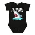 thumbnail image 1 of Inktastic Feed Me with Shark Head Boys or Girls Baby Bodysuit, 1 of 5