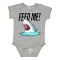 thumbnail image 1 of Inktastic Feed Me with Shark Head Boys or Girls Baby Bodysuit, 1 of 5