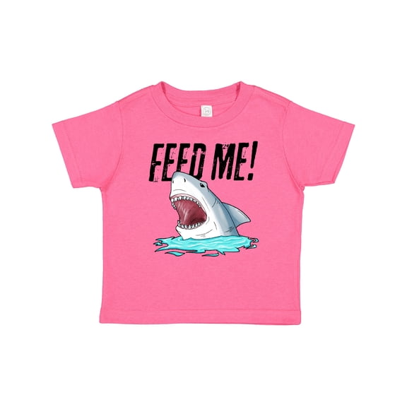 Inktastic Feed Me with Shark Head Boys or Girls Baby T-Shirt