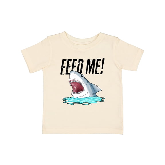 Inktastic Feed Me with Shark Head Boys or Girls Baby T-Shirt