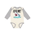 thumbnail image 1 of Inktastic Feed Me with Shark Head Boys or Girls Long Sleeve Baby Bodysuit, 1 of 5