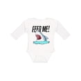 thumbnail image 1 of Inktastic Feed Me with Shark Head Boys or Girls Long Sleeve Baby Bodysuit, 1 of 5