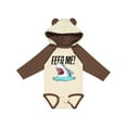 thumbnail image 1 of Inktastic Feed Me with Shark Head Boys or Girls Long Sleeve Baby Bodysuit, 1 of 5