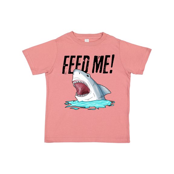 Inktastic Feed Me with Shark Head Boys or Girls Toddler T-Shirt