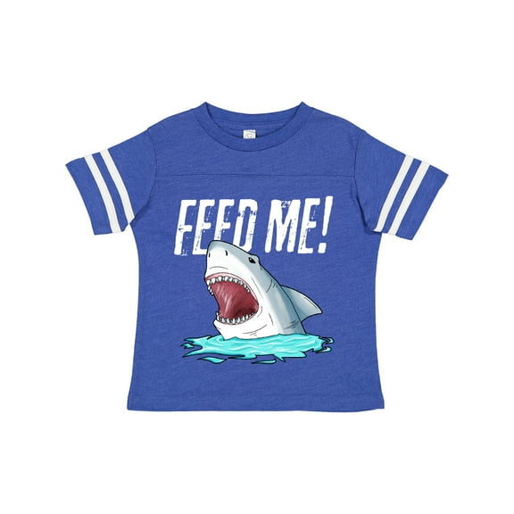 Inktastic Feed Me with Shark Head Boys or Girls Toddler T-Shirt