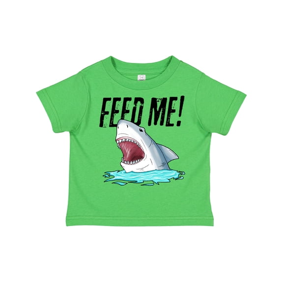 Inktastic Feed Me with Shark Head Boys or Girls Toddler T-Shirt