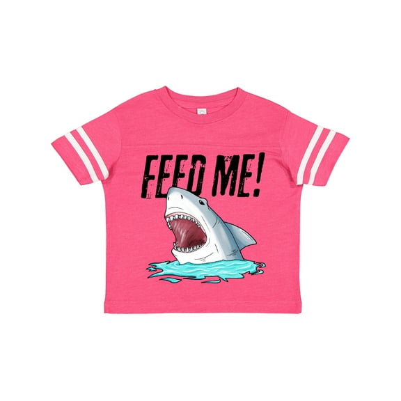 Inktastic Feed Me with Shark Head Boys or Girls Toddler T-Shirt