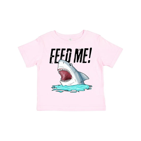 Inktastic Feed Me with Shark Head Boys or Girls Toddler T-Shirt