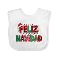 Inktastic Feliz Navidad Boys or Girls Baby Bib