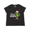 thumbnail image 1 of Inktastic Feliz Navidad Christmas Cactus in Santa Hat Women's Plus Size T-Shirt, 1 of 5