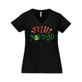 thumbnail image 1 of Inktastic Feliz Navidad Christmas Women's Plus Size V-Neck T-Shirt, 1 of 5