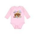 thumbnail image 1 of Inktastic Feliz Navidad Cute Nativity Scene Boys or Girls Long Sleeve Baby Bodysuit, 1 of 5