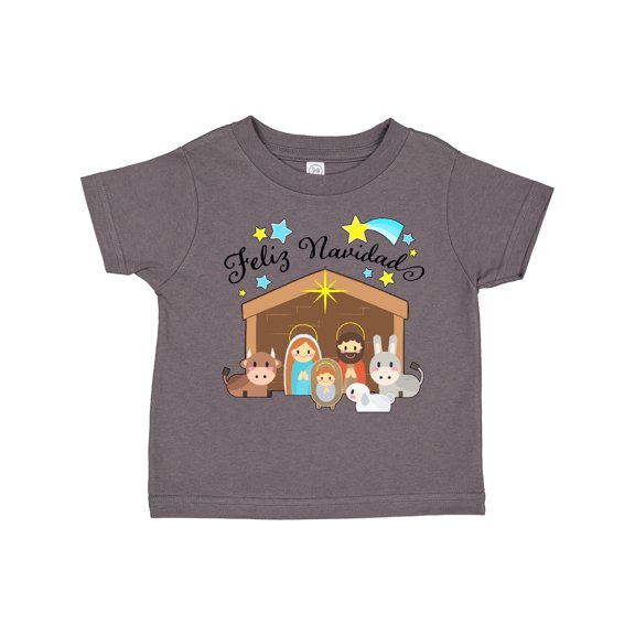 Inktastic Feliz Navidad Cute Nativity Scene Boys or Girls Toddler T-Shirt