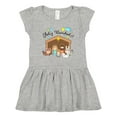 thumbnail image 1 of Inktastic Feliz Navidad Cute Nativity Scene Girls Toddler Dress, 1 of 5