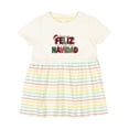 thumbnail image 1 of Inktastic Feliz Navidad Girls Baby Dress, 1 of 5