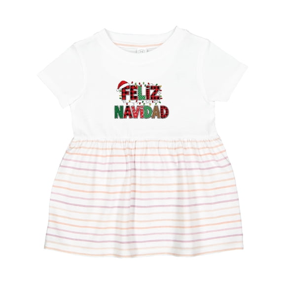 Inktastic Feliz Navidad Girls Baby Dress
