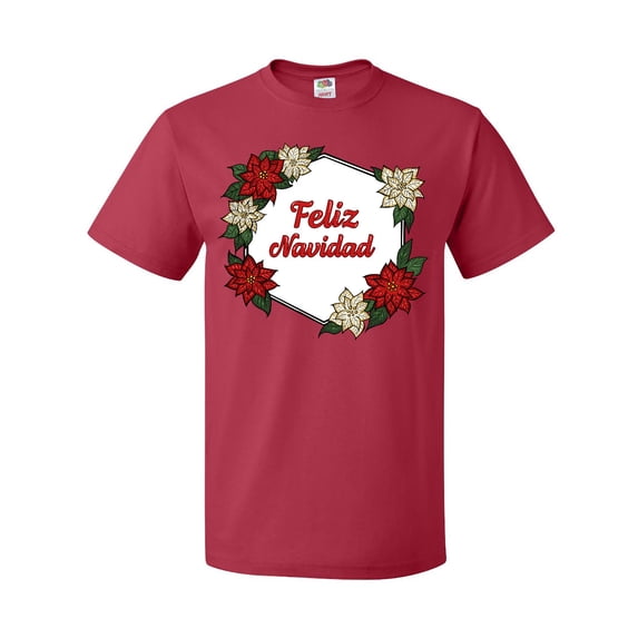 Inktastic Feliz Navidad Poinsettia T-Shirt