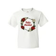 thumbnail image 1 of Inktastic Feliz Navidad Poinsettia Youth T-Shirt, 1 of 5