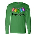 thumbnail image 1 of Inktastic Feliz Navidad Rainbow Holiday Lights Long Sleeve T-Shirt, 1 of 5