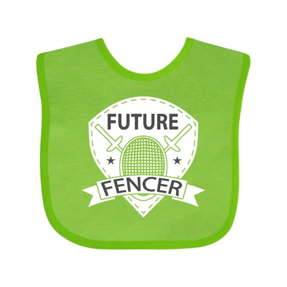 Inktastic Fencing Future Fencer Sports Boys or Girls Baby Bib