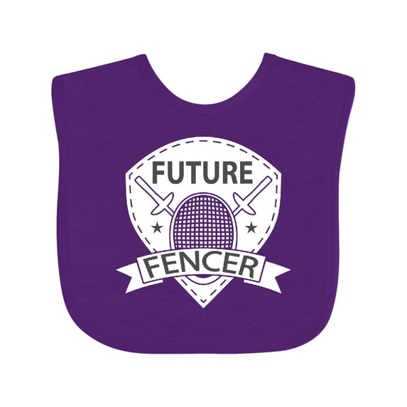 Inktastic Fencing Future Fencer Sports Boys or Girls Baby Bib