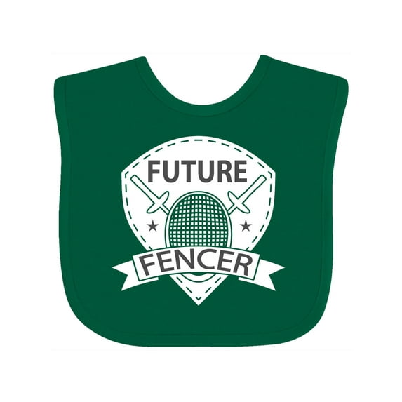 Inktastic Fencing Future Fencer Sports Boys or Girls Baby Bib