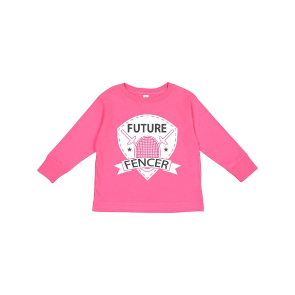 Inktastic Fencing Future Fencer Sports Boys or Girls Long Sleeve Toddler T-Shirt