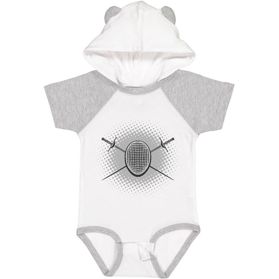 Inktastic Fencing Mask Foils Gift Boys or Girls Baby Bodysuit