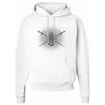 thumbnail image 1 of Inktastic Fencing Mask Foils Halftone Adult Hoodie Sweatshirt, 1 of 4