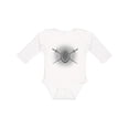 thumbnail image 1 of Inktastic Fencing Mask Foils Halftone Boys or Girls Long Sleeve Baby Bodysuit, 1 of 5