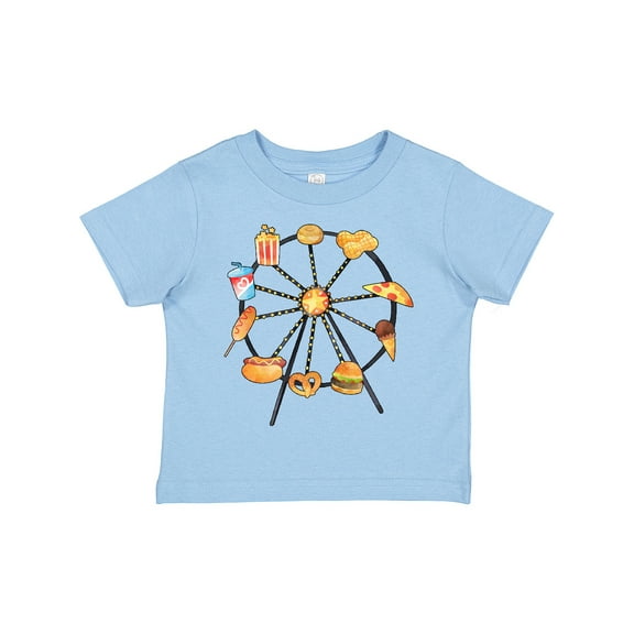Inktastic Ferris Wheel with Snacks Boys or Girls Toddler T-Shirt