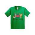 thumbnail image 1 of Inktastic Festive Joy to the World Christmas Ornament Design Youth T-Shirt, 1 of 5
