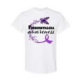thumbnail image 1 of Inktastic Fibromyalgia Awareness Butterfly Ribbon T-Shirt, 1 of 5