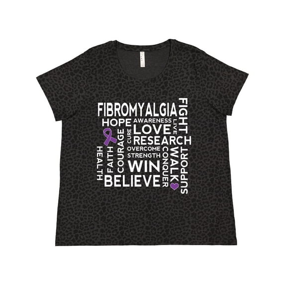Inktastic Fibromyalgia Awareness Month Women's Plus Size T-Shirt