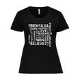 thumbnail image 1 of Inktastic Fibromyalgia Awareness Month Women's Plus Size T-Shirt, 1 of 5
