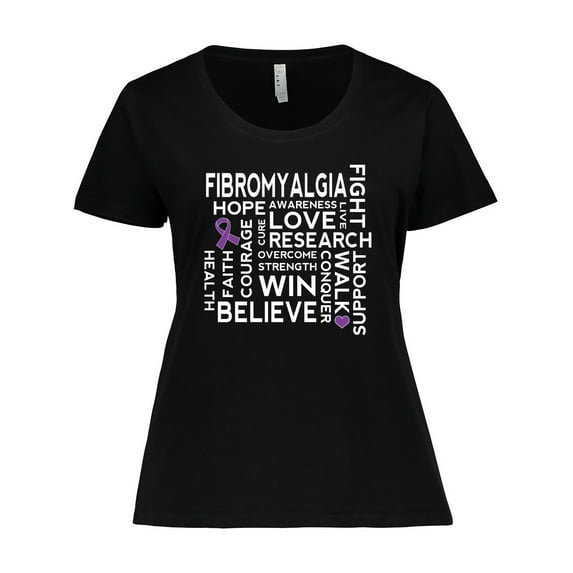 Inktastic Fibromyalgia Awareness Month Women's Plus Size T-Shirt