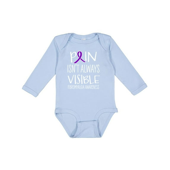 Inktastic Fibromyalgia Awareness Pain Isn't Always Visible Boys or Girls Long Sleeve Baby Bodysuit