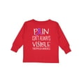 thumbnail image 1 of Inktastic Fibromyalgia Awareness Pain Isn't Always Visible Boys or Girls Long Sleeve Toddler T-Shirt, 1 of 5