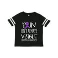 thumbnail image 1 of Inktastic Fibromyalgia Awareness Pain Isn't Always Visible Boys or Girls Toddler T-Shirt, 1 of 5