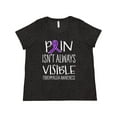 thumbnail image 1 of Inktastic Fibromyalgia Awareness Pain Isn't Always Visible Women's Plus Size T-Shirt, 1 of 5