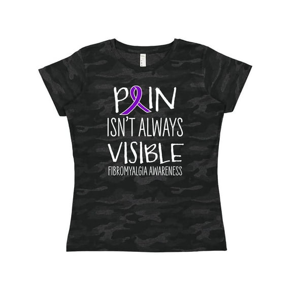 Inktastic Fibromyalgia Awareness Pain Isn't Always Visible Women's T-Shirt