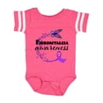 thumbnail image 1 of Inktastic Fibromyalgia Awareness butterfly ribbon Boys or Girls Baby Bodysuit, 1 of 5